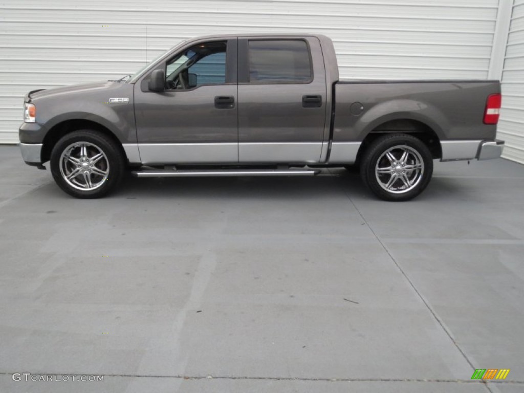 2005 F150 XLT SuperCrew - Dark Shadow Grey Metallic / Medium Flint Grey photo #5