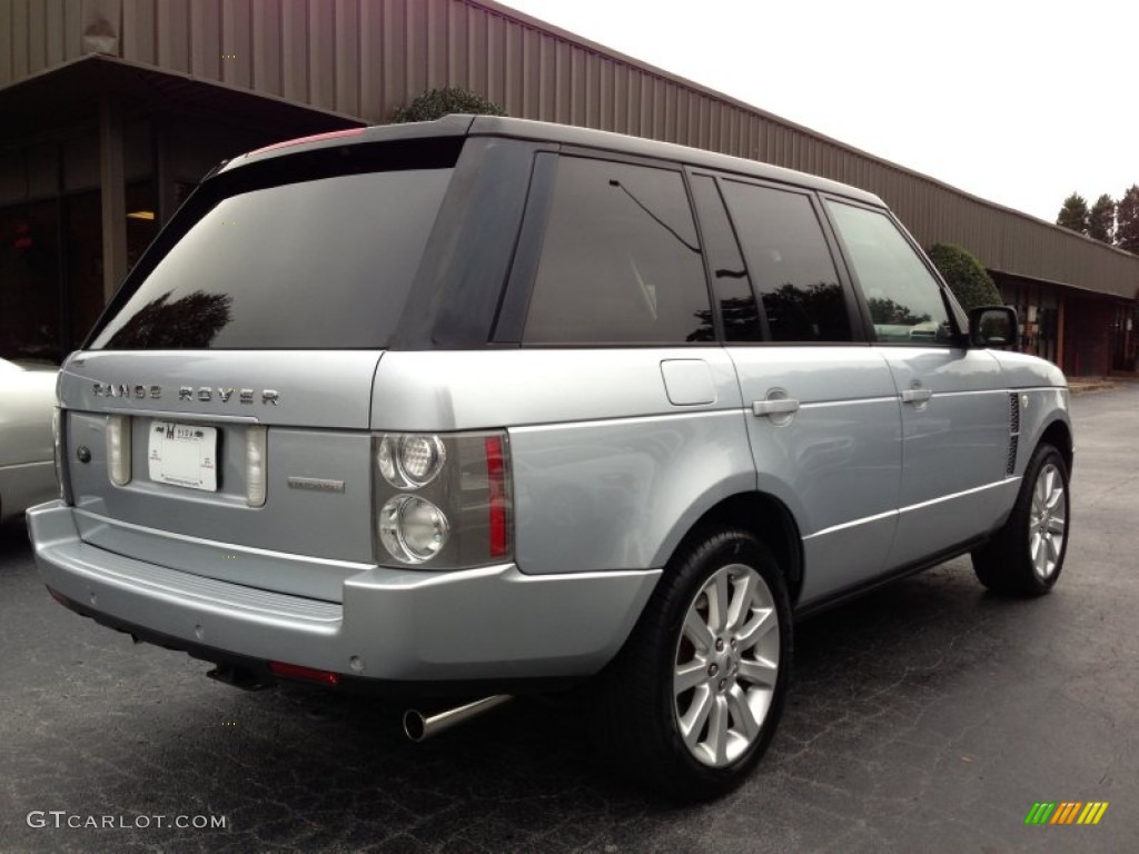 2007 Range Rover Supercharged - Zermatt Silver Metallic / Navy photo #40