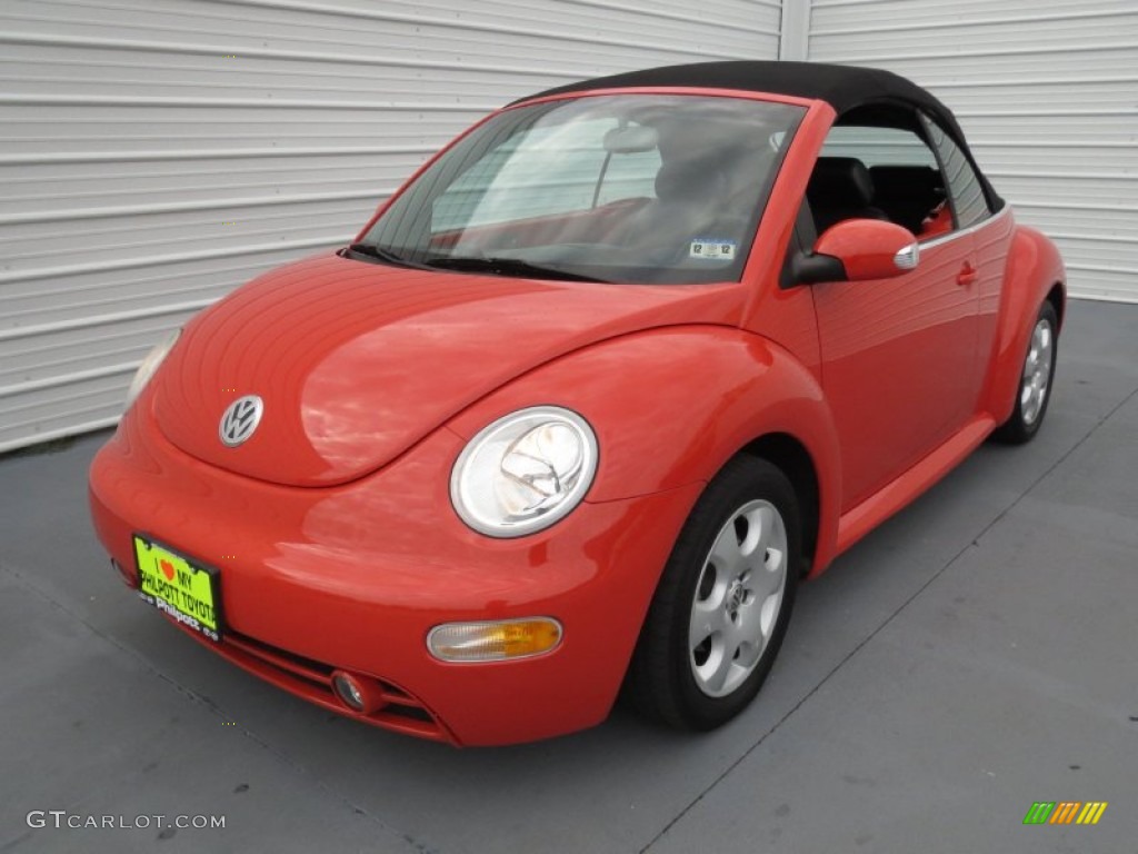 2003 New Beetle GLS Convertible - Sundown Orange / Black photo #6