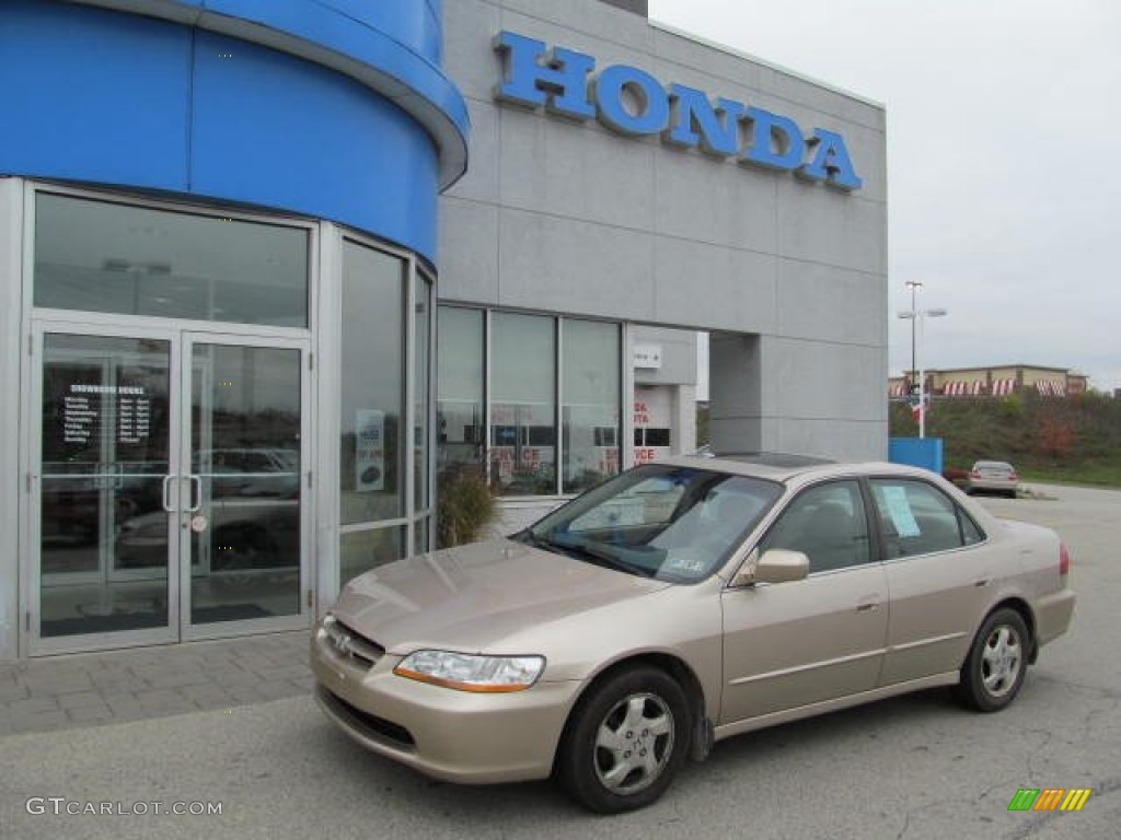 2000 Accord EX-L Sedan - Naples Gold Metallic / Ivory photo #1