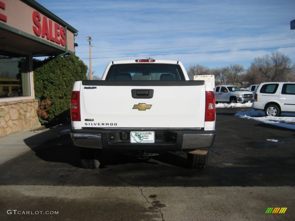 2008 Silverado 1500 Work Truck Extended Cab 4x4 - Summit White / Dark Titanium photo #10