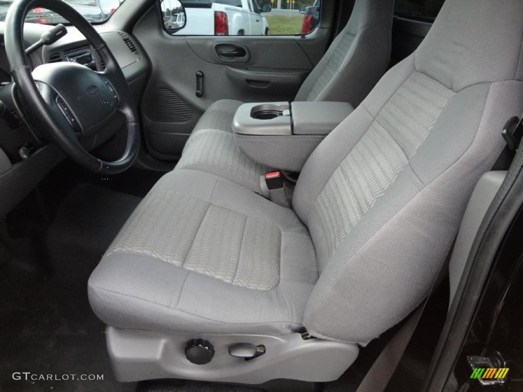 Medium Graphite Interior 2002 Ford F150 Sport Regular Cab Photo #73550513