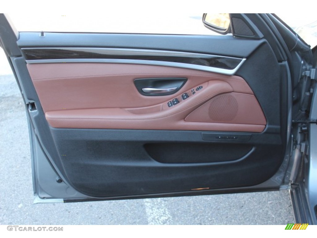 2011 BMW 5 Series 535i xDrive Sedan Cinnamon Brown Door Panel Photo #73551045