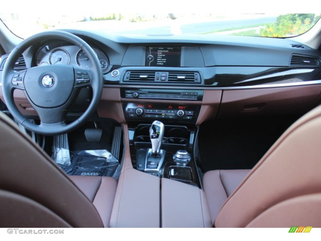 2011 BMW 5 Series 535i xDrive Sedan Cinnamon Brown Dashboard Photo #73551116