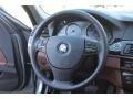 Cinnamon Brown 2011 BMW 5 Series 535i xDrive Sedan Steering Wheel