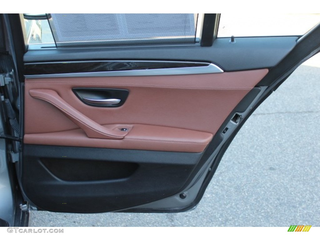 2011 BMW 5 Series 535i xDrive Sedan Cinnamon Brown Door Panel Photo #73551305