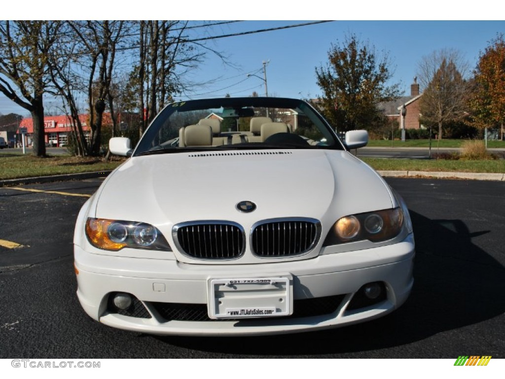 2004 3 Series 325i Convertible - Alpine White / Sand photo #2