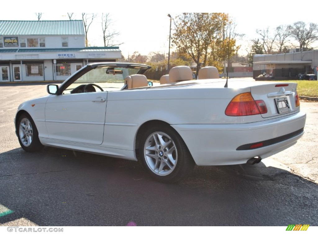 2004 3 Series 325i Convertible - Alpine White / Sand photo #4