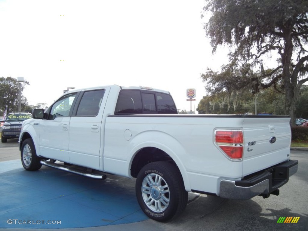 2010 F150 Lariat SuperCrew - Oxford White / Tan photo #3