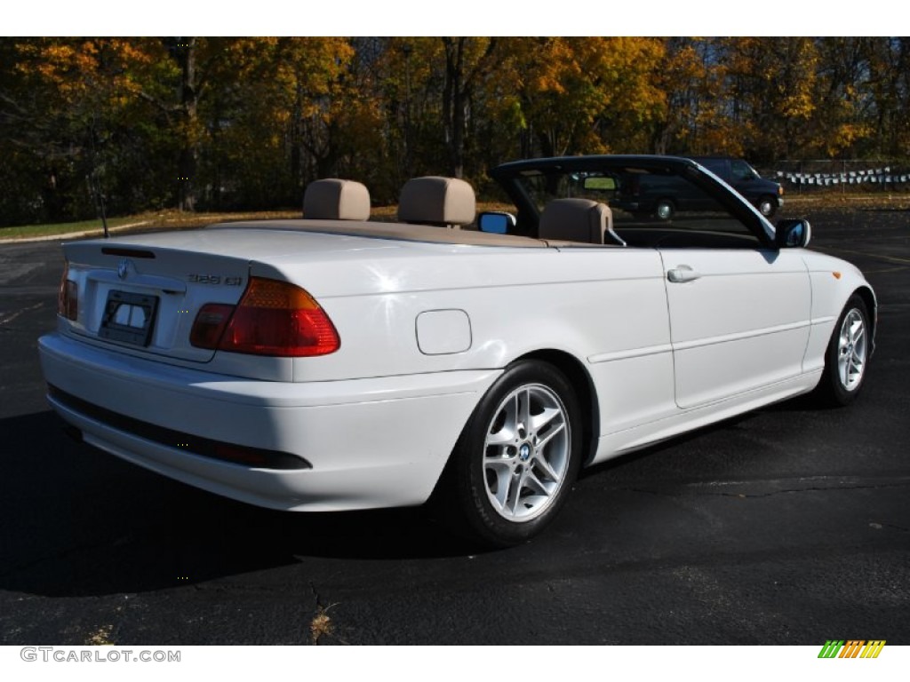 2004 3 Series 325i Convertible - Alpine White / Sand photo #6