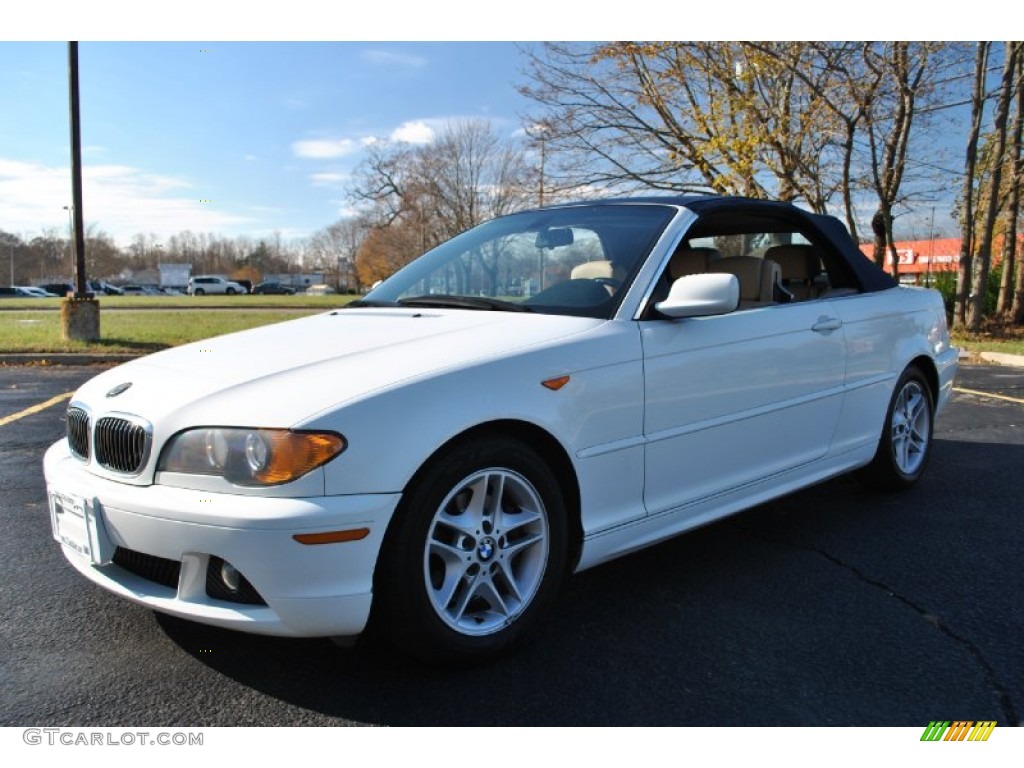 2004 3 Series 325i Convertible - Alpine White / Sand photo #17