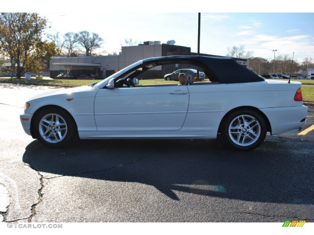2004 3 Series 325i Convertible - Alpine White / Sand photo #18