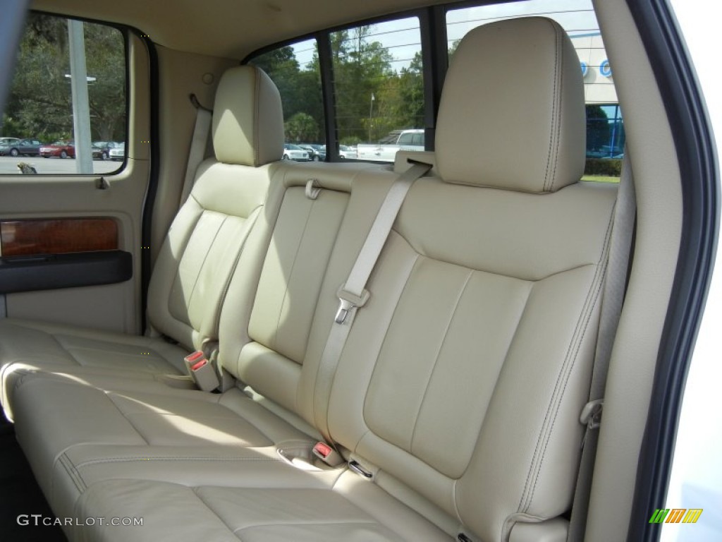 2010 F150 Lariat SuperCrew - Oxford White / Tan photo #16