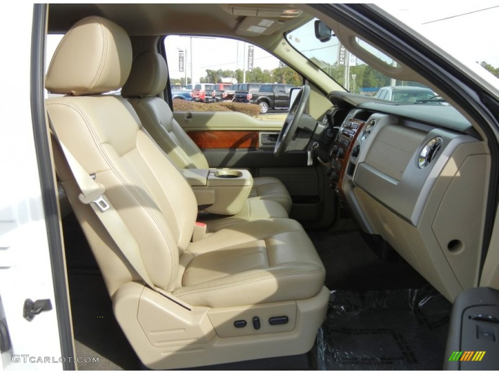 2010 F150 Lariat SuperCrew - Oxford White / Tan photo #17