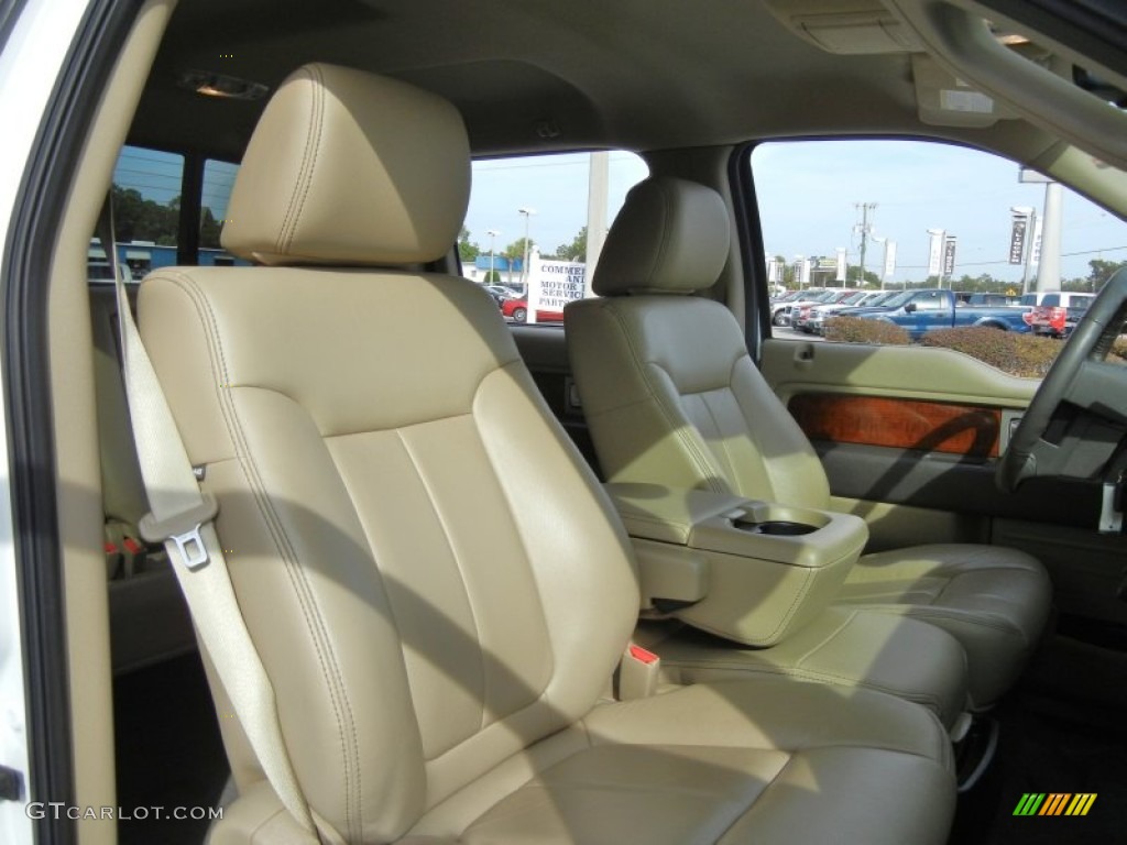 2010 F150 Lariat SuperCrew - Oxford White / Tan photo #18