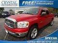 Flame Red 2008 Dodge Ram 1500 Big Horn Edition Quad Cab