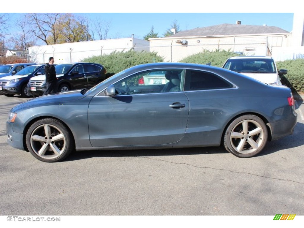 2008 A5 3.2 quattro Coupe - Meteor Grey Pearl Metallic / Black photo #8