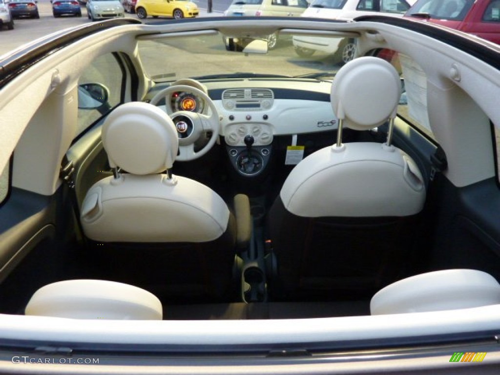 Marrone/Avorio (Brown/Ivory) Interior 2013 Fiat 500 c cabrio Pop Photo #73552118