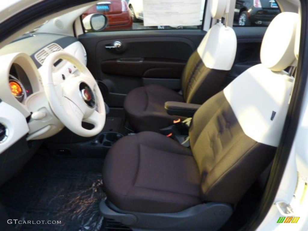 Marrone/Avorio (Brown/Ivory) Interior 2013 Fiat 500 c cabrio Pop Photo #73552135