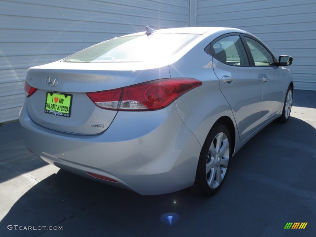 2013 Elantra Limited - Silver / Gray photo #3