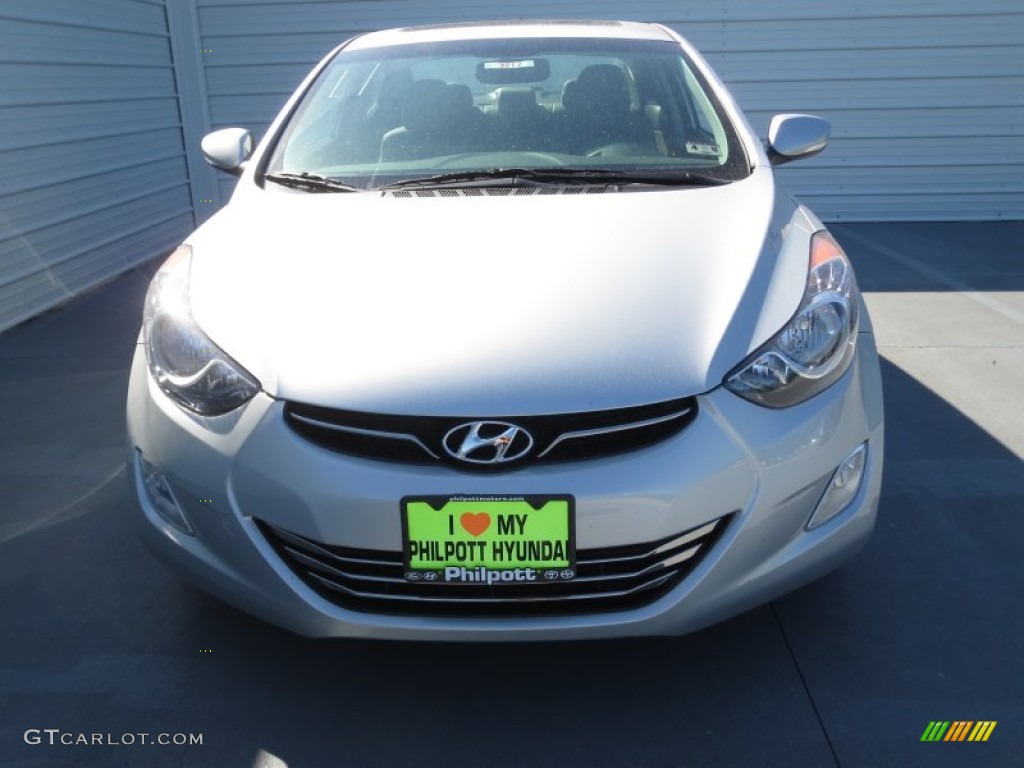2013 Elantra Limited - Silver / Gray photo #7