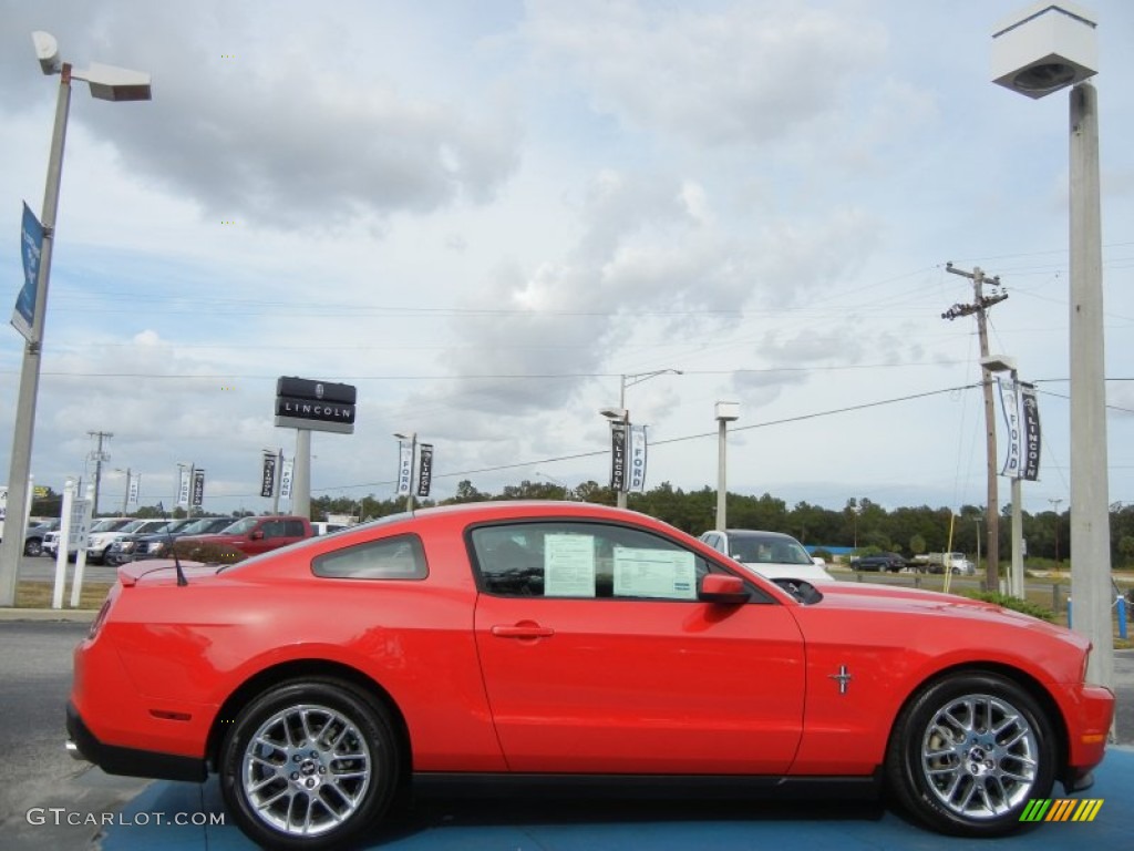 2012 Mustang V6 Premium Coupe - Race Red / Charcoal Black photo #6