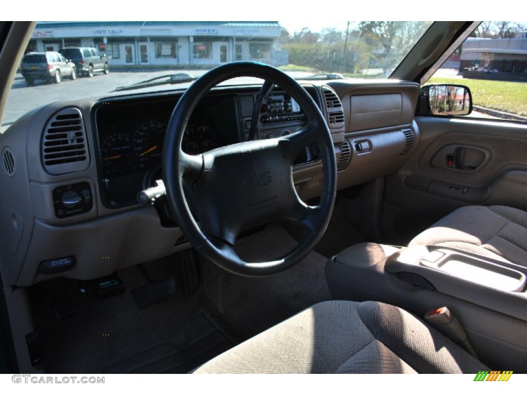 1997 Sierra 1500 SLT Extended Cab - Laguna Green Metallic / Neutral photo #16