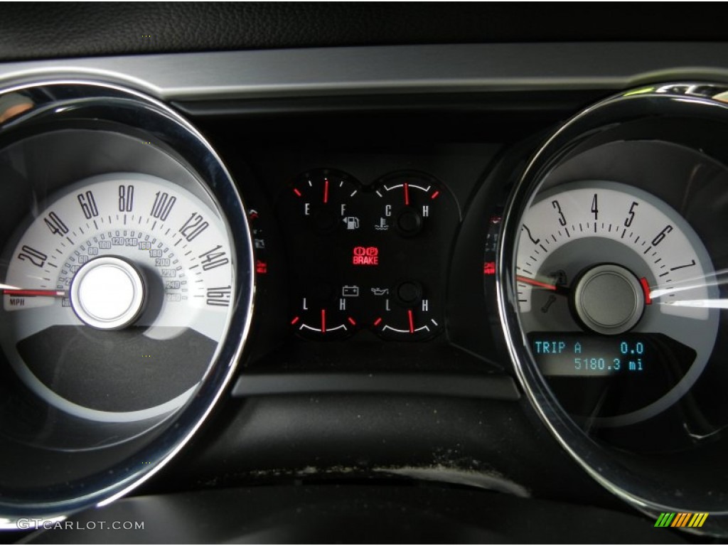 2012 Ford Mustang V6 Premium Coupe Gauges Photo #73552532