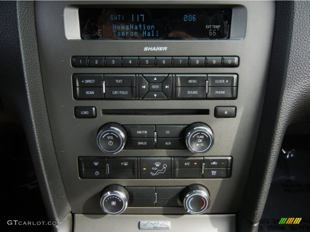 2012 Ford Mustang V6 Premium Coupe Controls Photo #73552556