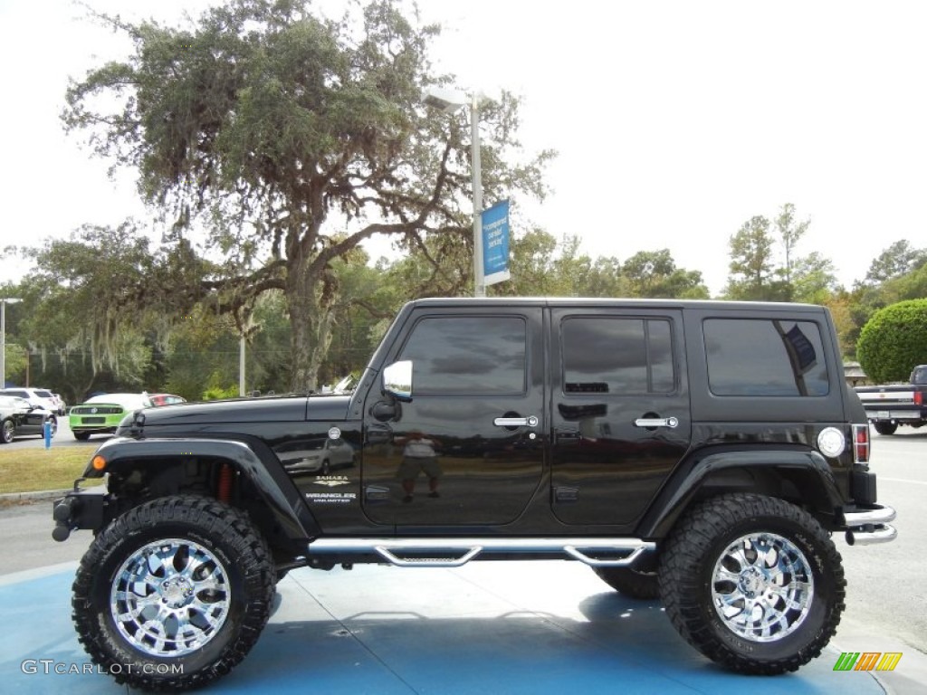 Black 2011 Jeep Wrangler Unlimited Sahara 4x4 Exterior Photo #73552756