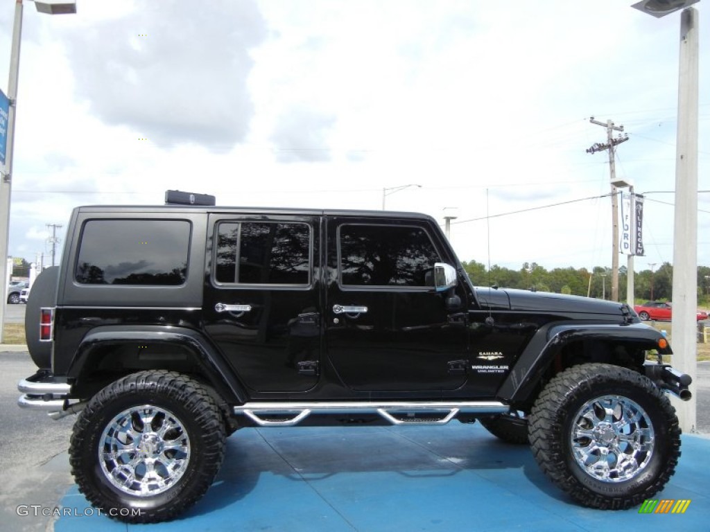 Black 2011 Jeep Wrangler Unlimited Sahara 4x4 Exterior Photo #73552832