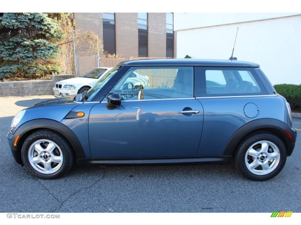 2010 Cooper Hardtop - Horizon Blue Metallic / Grey/Carbon Black photo #8