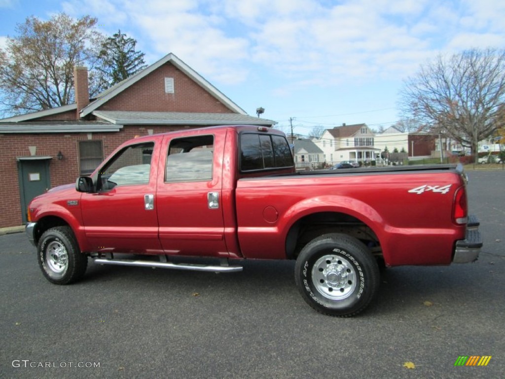 Toreador Red Metallic 2001 Ford F250 Super Duty XLT Super Crew 4x4 Exterior Photo #73554413