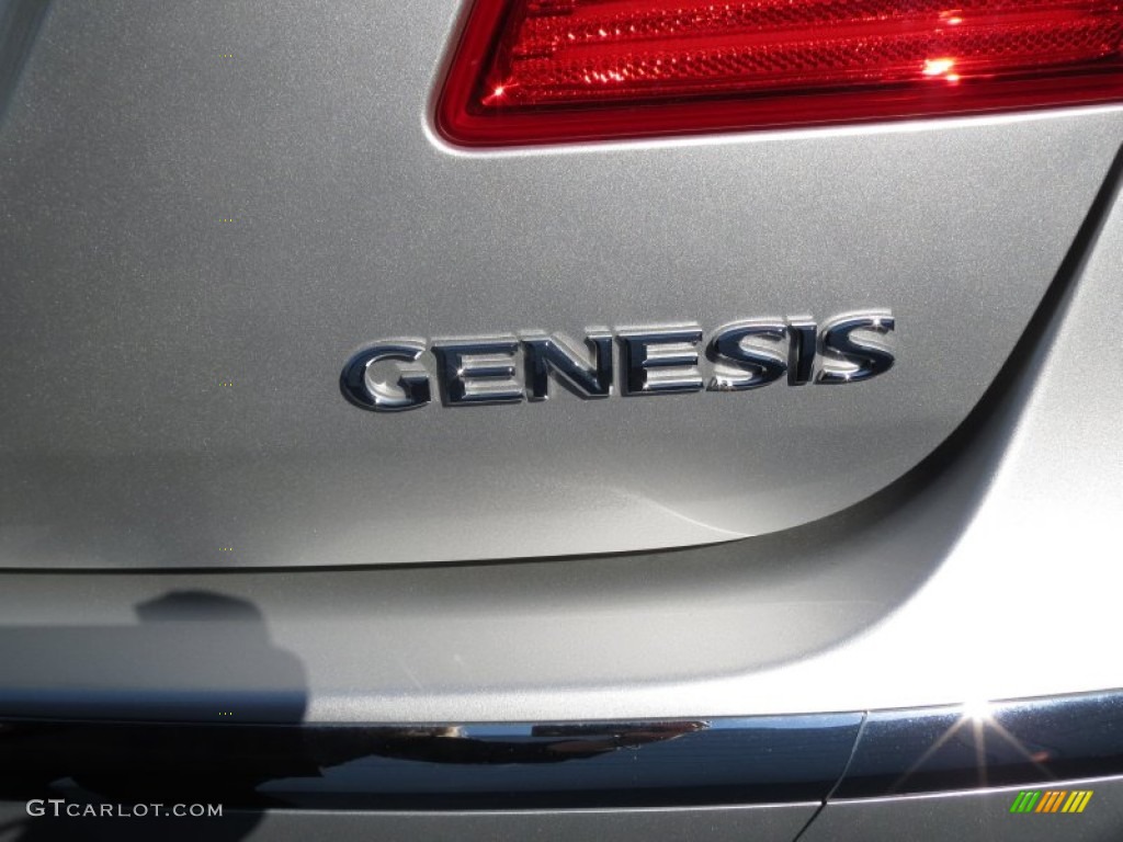 2012 Genesis 3.8 Sedan - Platinum Silver Metallic / Jet Black photo #13