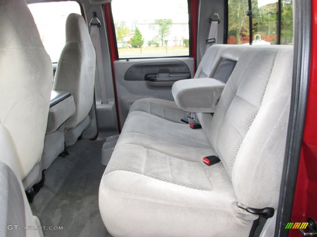 2001 Ford F250 Super Duty XLT Super Crew 4x4 Rear Seat Photo #73554710
