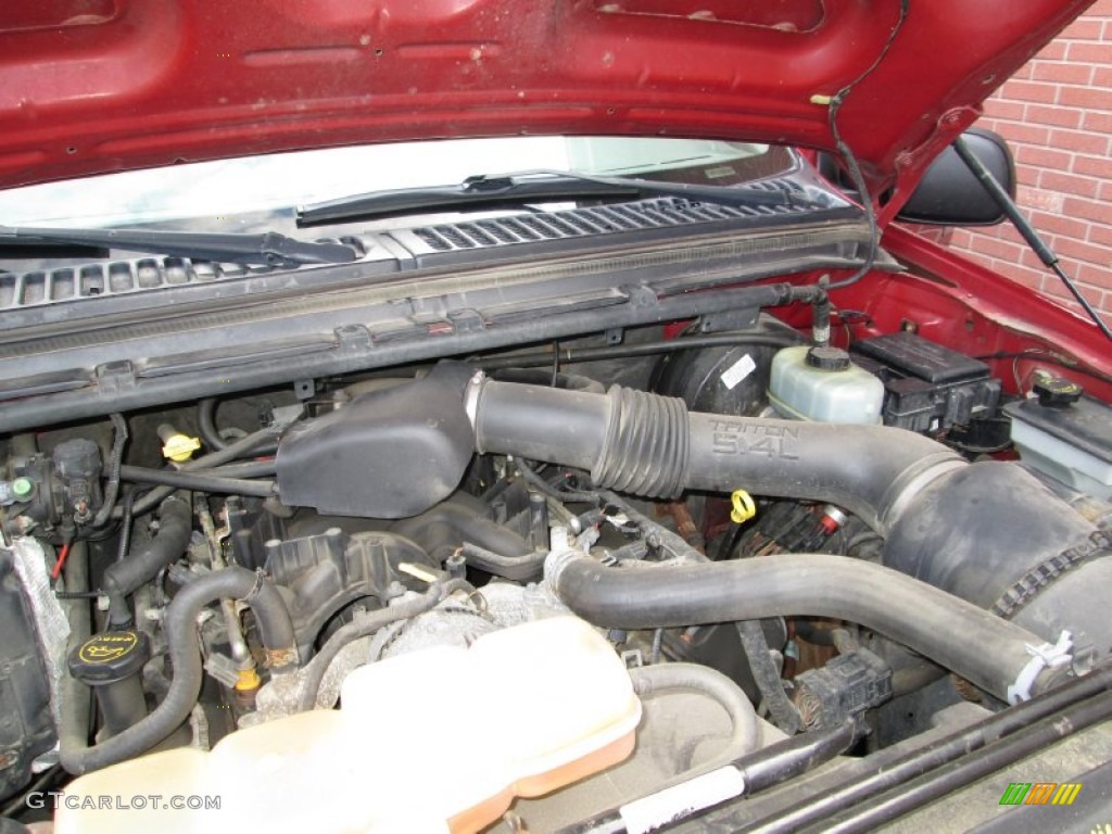 2001 Ford F250 Super Duty XLT Super Crew 4x4 5.4 Liter SOHC 16-Valve Triton V8 Engine Photo #73554883