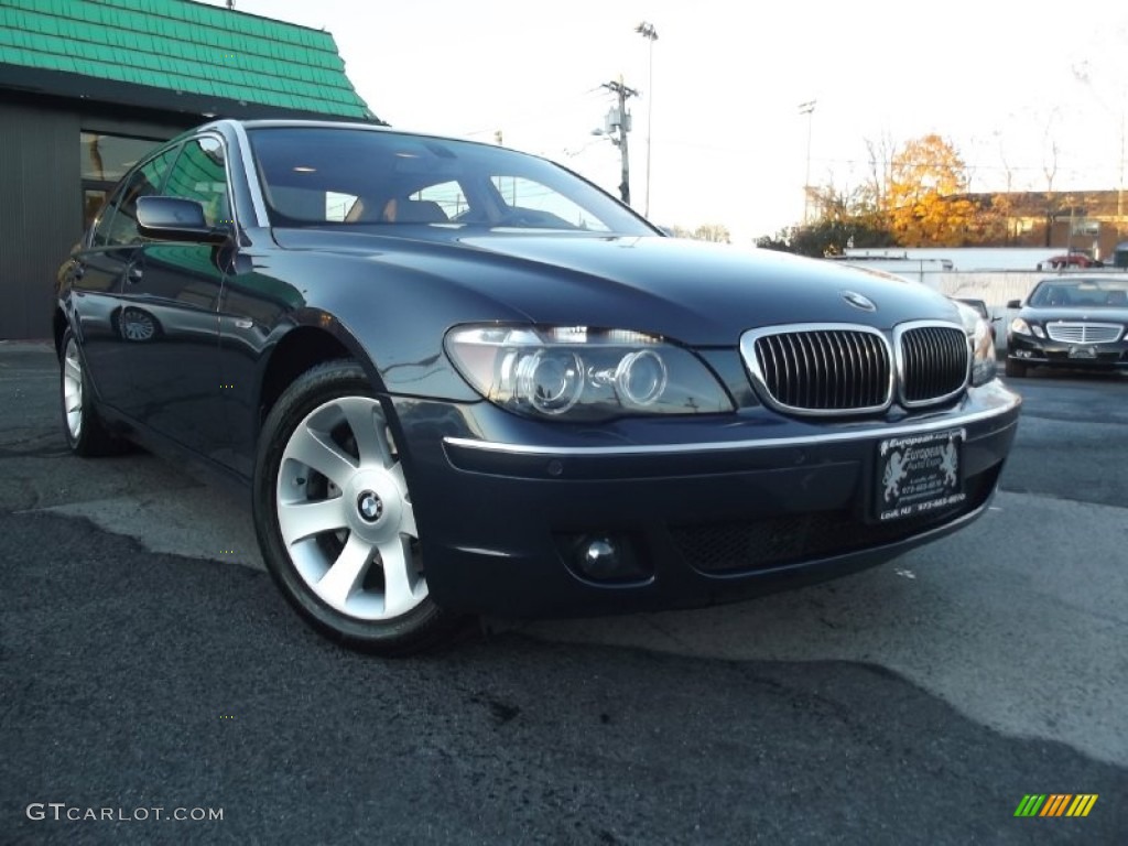 2007 7 Series 750Li Sedan - Michigan Blue Metallic / Cream Beige photo #2
