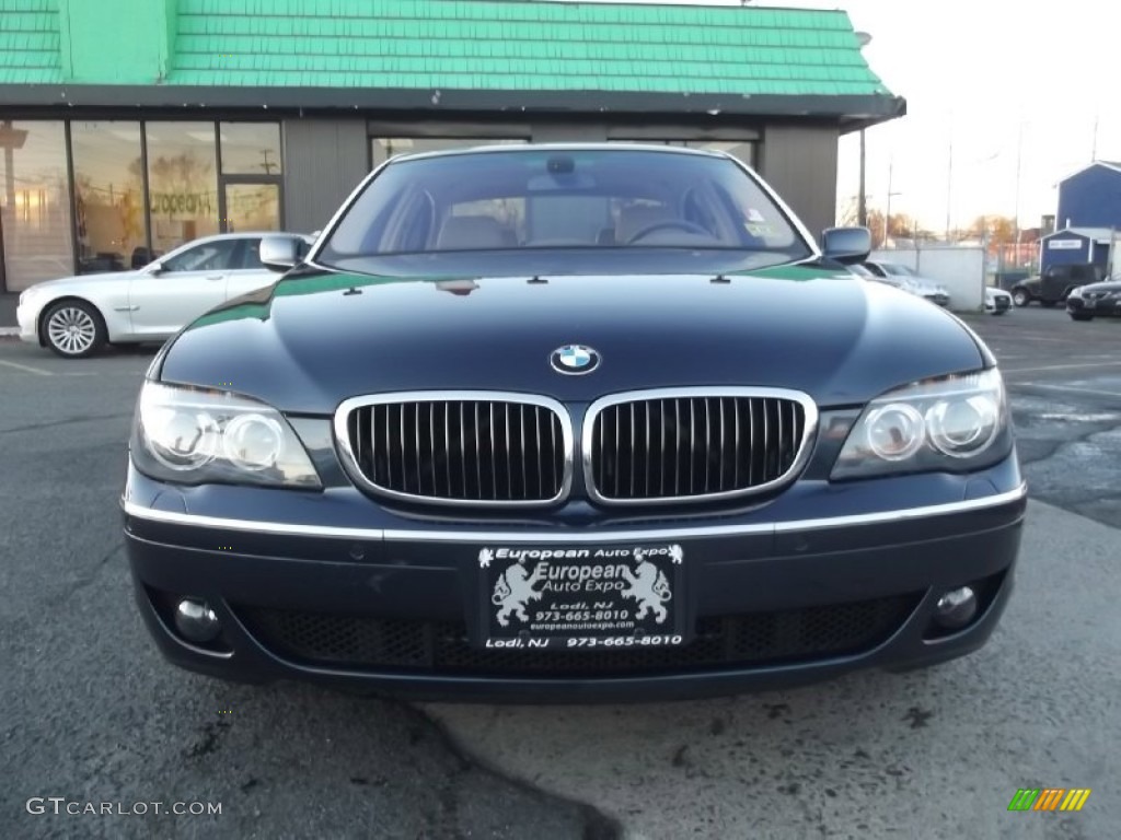 2007 7 Series 750Li Sedan - Michigan Blue Metallic / Cream Beige photo #9