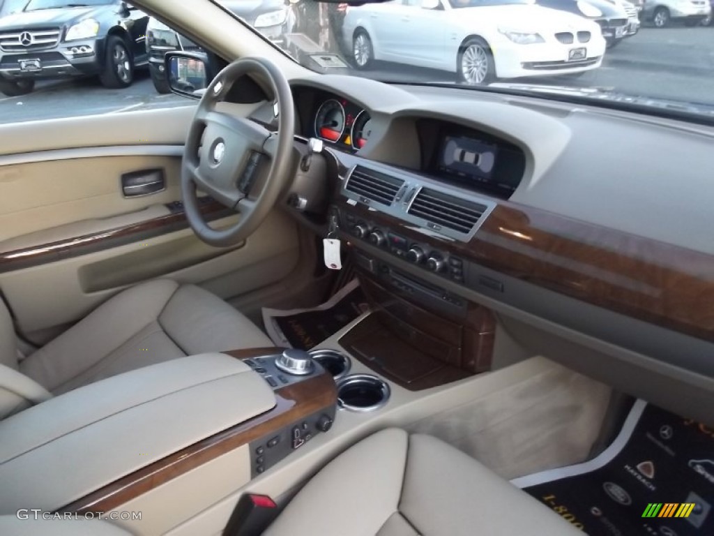 2007 7 Series 750Li Sedan - Michigan Blue Metallic / Cream Beige photo #14