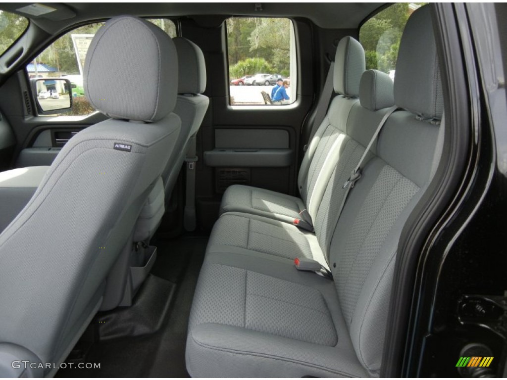 Steel Gray Interior 2013 Ford F150 STX SuperCab Photo #73556219