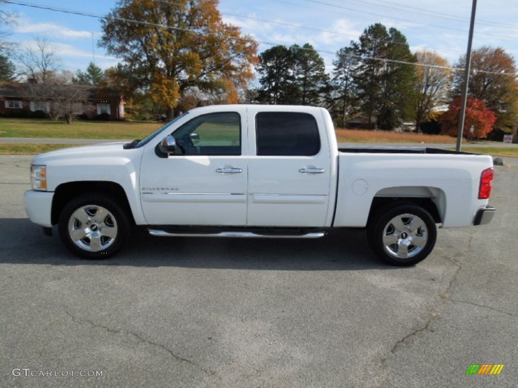 2010 Silverado 1500 LT Crew Cab - Summit White / Ebony photo #3