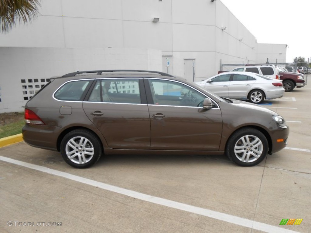 Toffee Brown Metallic 2013 Volkswagen Jetta TDI SportWagen Exterior Photo #73558860
