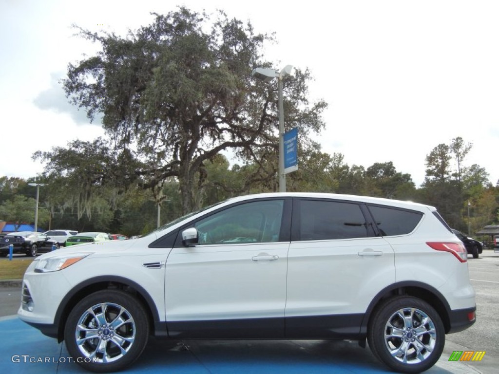 2013 Escape SEL 1.6L EcoBoost - White Platinum Metallic Tri-Coat / Medium Light Stone photo #2