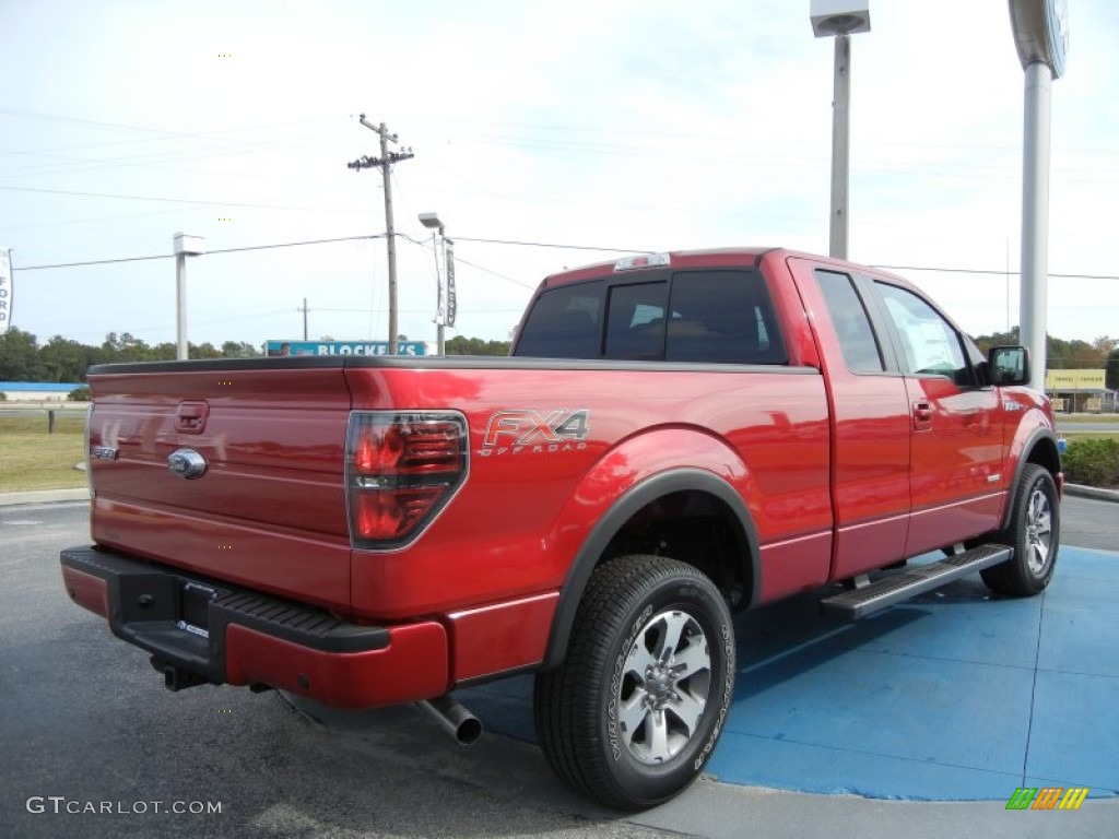 Red Candy Metallic 2012 Ford F150 FX4 SuperCab 4x4 Exterior Photo #73560068