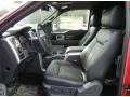 2012 Ford F150 Black Interior Front Seat Photo