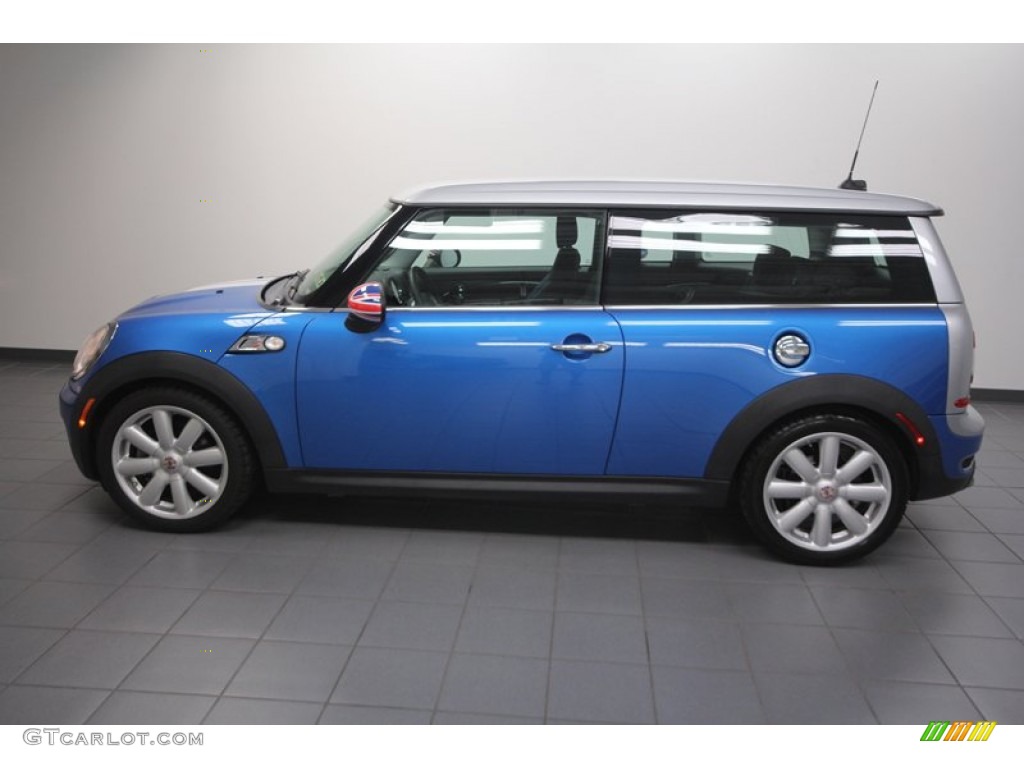 2008 Cooper S Clubman - Lightning Blue Metallic / Blue/Carbon Black photo #2