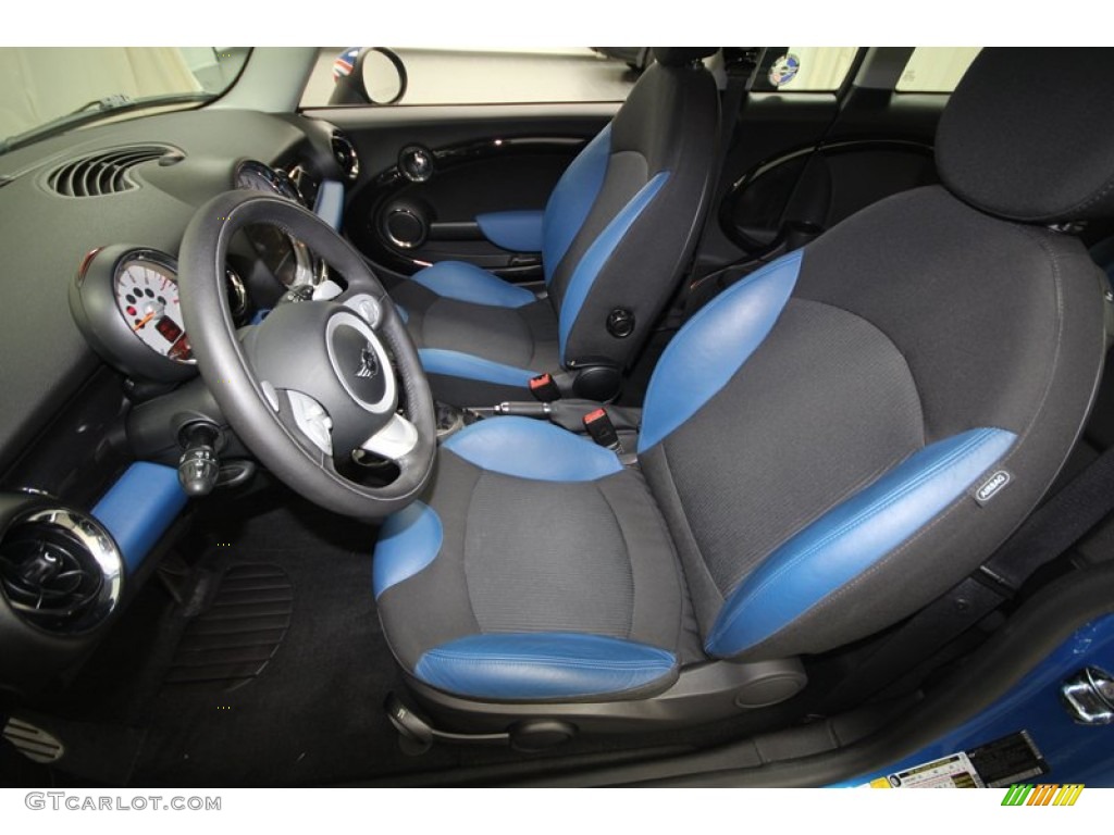 Blue/Carbon Black Interior 2008 Mini Cooper S Clubman Photo #73560278