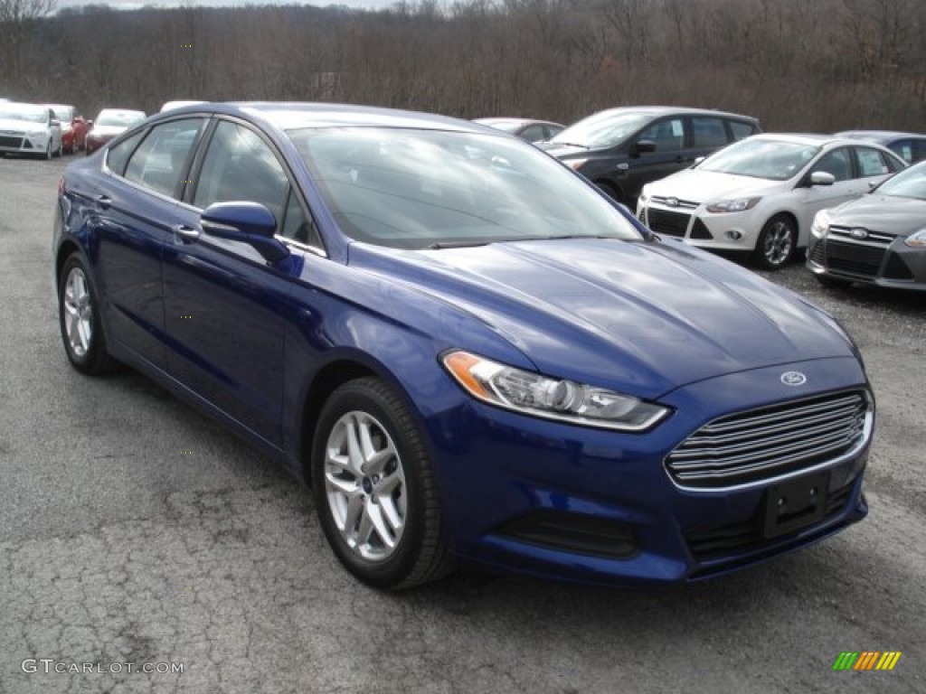 2013 Fusion SE 1.6 EcoBoost - Deep Impact Blue Metallic / Charcoal Black photo #2