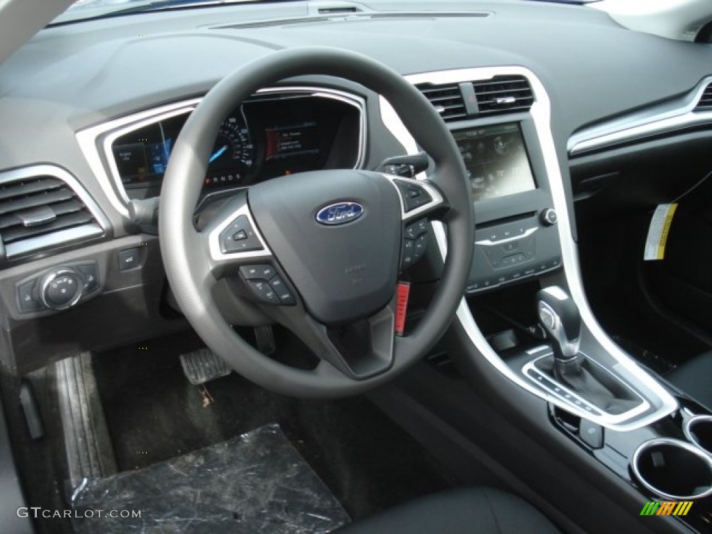 2013 Ford Fusion SE 1.6 EcoBoost Charcoal Black Dashboard Photo #73560911