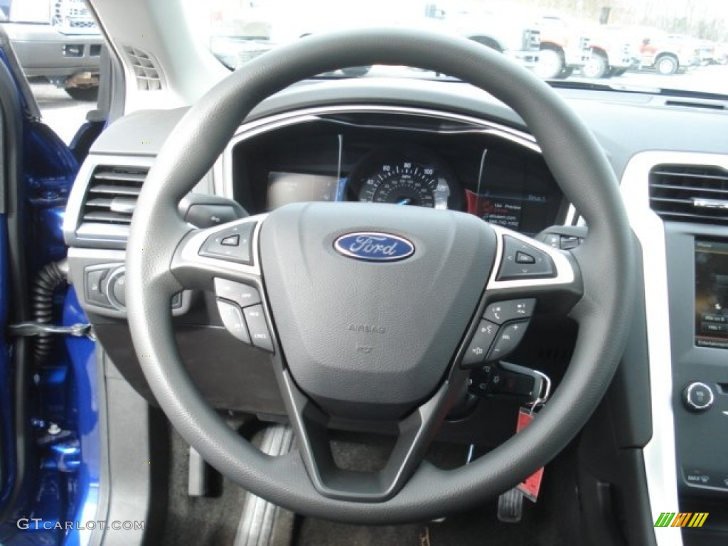 2013 Ford Fusion SE 1.6 EcoBoost Charcoal Black Steering Wheel Photo #73561052